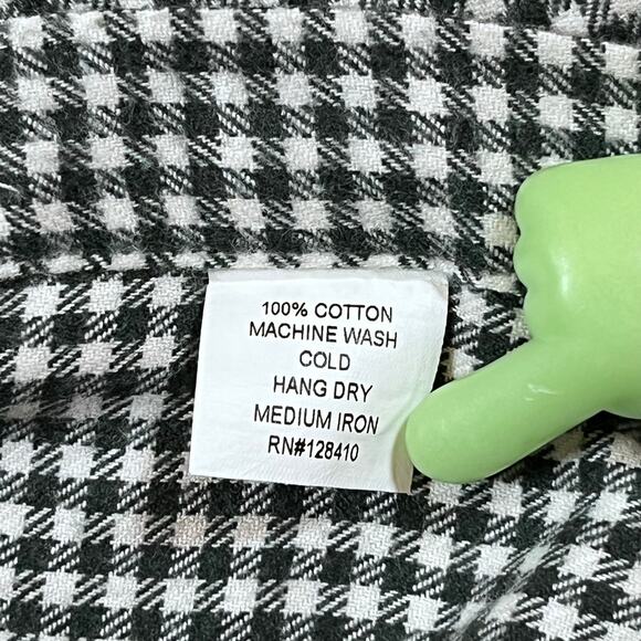 Sid Mashburn mens green gingham checkered long-sleeve button up shirt size L - Picture 7 of 7